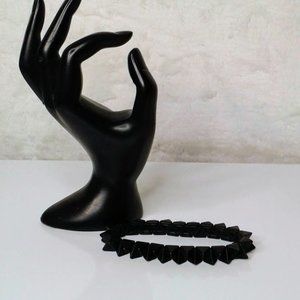 #J35 Black Spike Bracelet